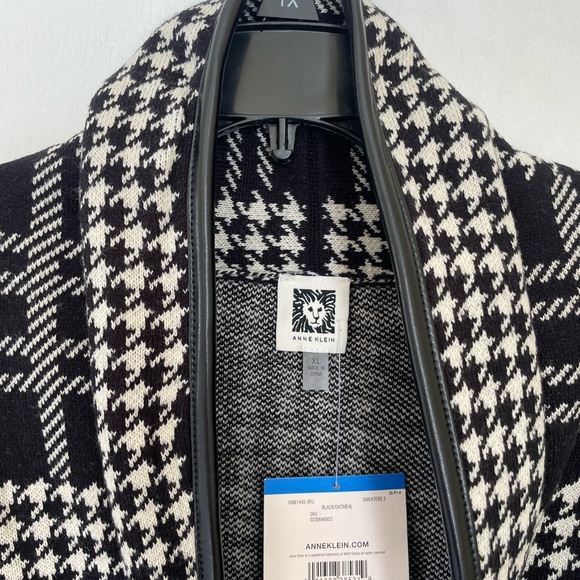 NWT ANNE KLEIN LONG CARDIGAN/SWEATER. ONE BUTTON CLOSURE. Elegant and cozy. - Picture 16 of 16